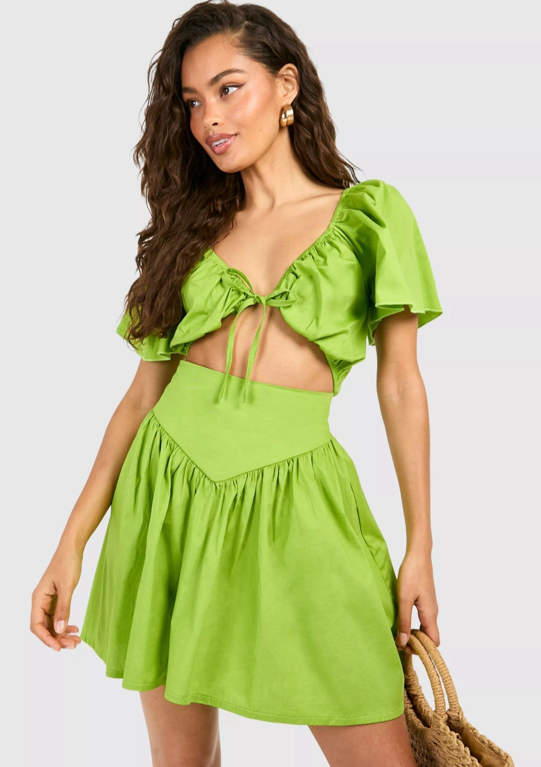 Set falda y top verde